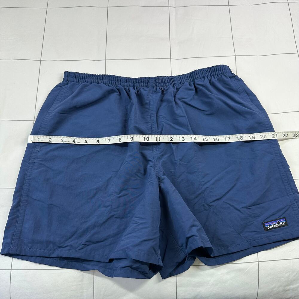 Patagonia Baggies Shorts Mens Large Blue 5" Athletic Hiking Travel Nylon Camp - Picture 7 of 11
